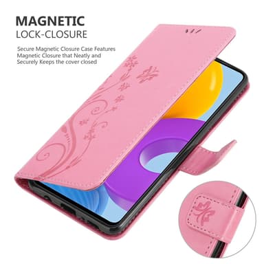 Samsung Galaxy M52 5G Plånboksfodral Skal (Rosa)