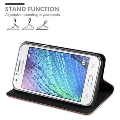 Samsung Galaxy J1 2015 Skal Fodral Case (Brun)