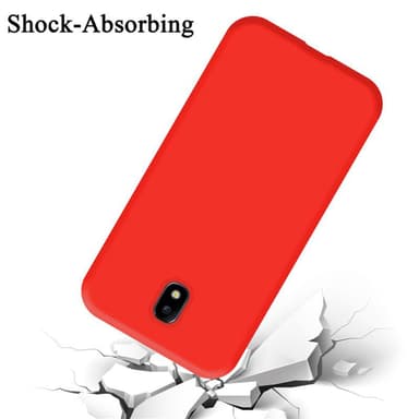 Samsung Galaxy J7 2017 Skal Fodral Case (Röd)
