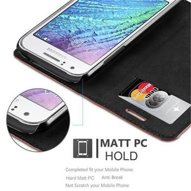 Samsung Galaxy J1 2015 Skal Fodral Case (Brun)