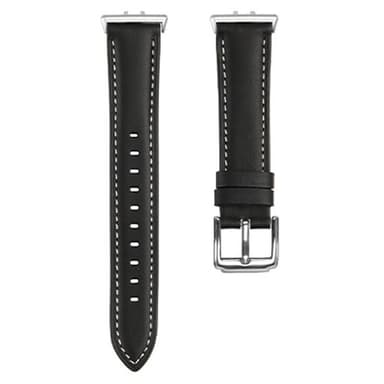Läder klockarmband Samsung Galaxy Fit 3 - Onyx black