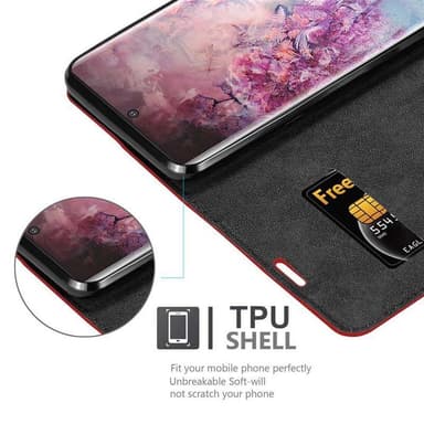Samsung Galaxy NOTE 10 PLUS Skal Fodral Case (Röd)