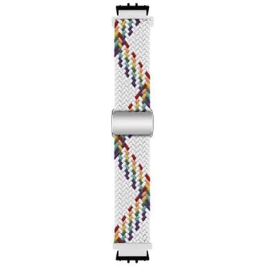 BK Flätat magnetiskt klockarmband Samsung Galaxy Fit 3 - White Rainbo