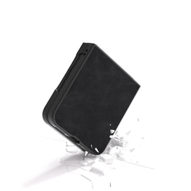 SKALO Motorola Razr 50 Ultra 5G ABEEL PU-Läder Fold Skal - Svart