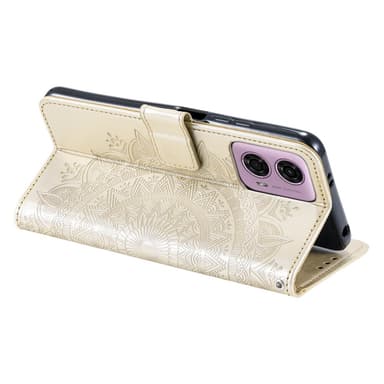 SKALO Motorola Moto G85 5G Mandala Plånboksfodral - Guld