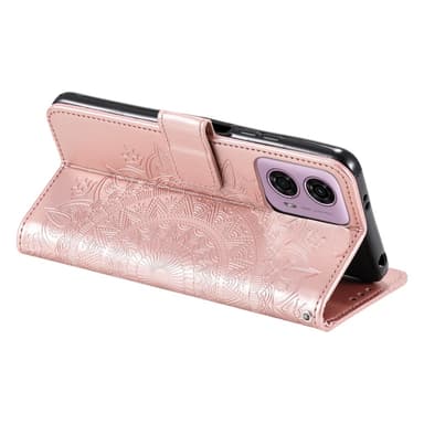 SKALO Motorola Moto G85 5G Mandala Plånboksfodral - Roséguld