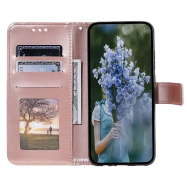 SKALO Motorola Moto G85 5G Mandala Plånboksfodral - Roséguld