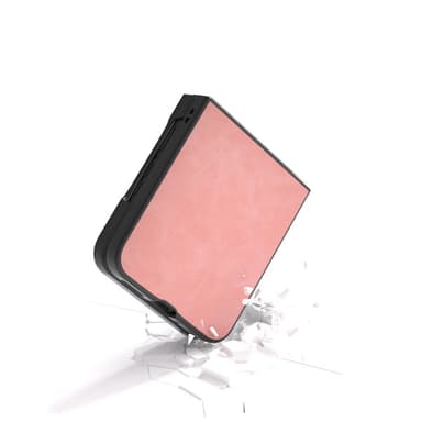 SKALO Motorola Razr 50 Ultra 5G ABEEL PU-Läder Fold Skal - Rosa