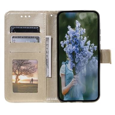 SKALO Motorola Moto G85 5G Mandala Plånboksfodral - Guld