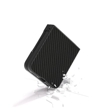 SKALO Motorola Razr 50 Ultra 5G ABEEL Carbon Fiber Skal - Svart