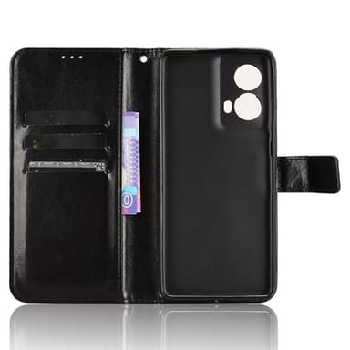 SKALO Motorola Moto G85 5G PU-Läder Plånboksfodral - Svart
