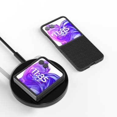 SKALO Motorola Razr 50 Ultra 5G ABEEL Carbon Fiber Skal - Svart
