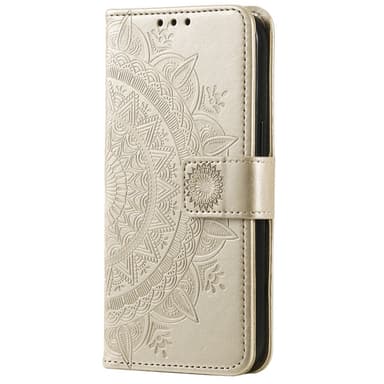 SKALO Motorola Moto G85 5G Mandala Plånboksfodral - Guld
