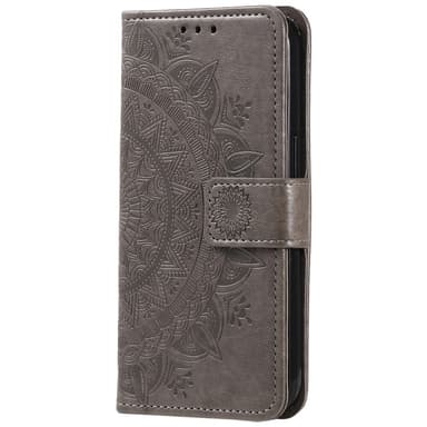 SKALO Motorola Moto G85 5G Mandala Plånboksfodral - Grå