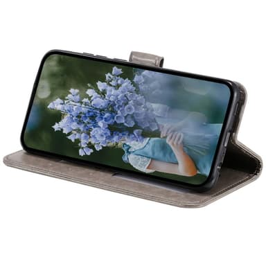 SKALO Motorola Moto G85 5G Mandala Plånboksfodral - Grå