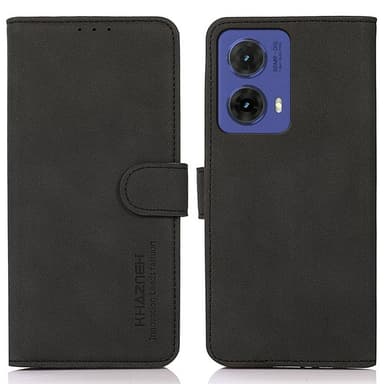SKALO Motorola Moto G85 5G KHAZNEH Plånboksfodral i PU-Läder - Svart