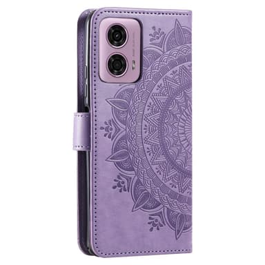 SKALO Motorola Moto G85 5G Mandala Plånboksfodral - Lila