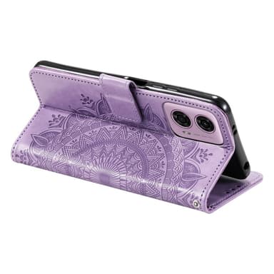 SKALO Motorola Moto G85 5G Mandala Plånboksfodral - Lila