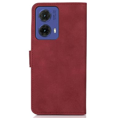SKALO Motorola Moto G85 5G KHAZNEH Plånboksfodral i PU-Läder - Röd