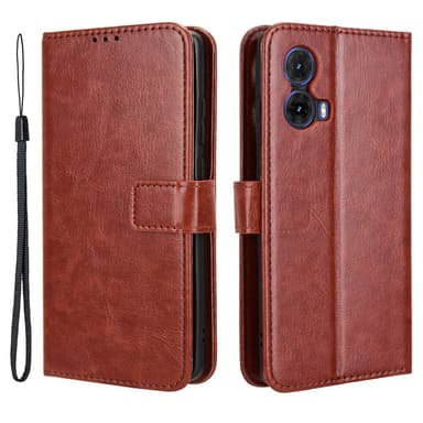 SKALO Motorola Moto G85 5G PU-Läder Plånboksfodral - Brun