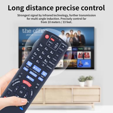 TV fjärrkontroll Ersättning för N2QAYB000953 För Panasonic TV