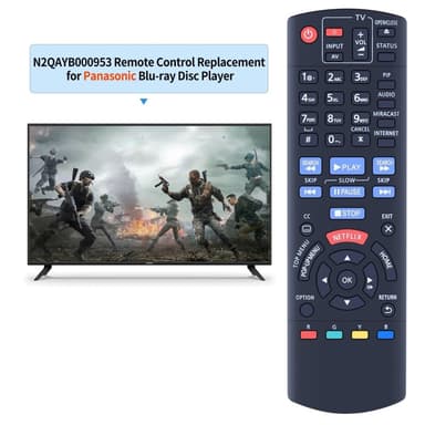 TV fjärrkontroll Ersättning för N2QAYB000953 För Panasonic TV