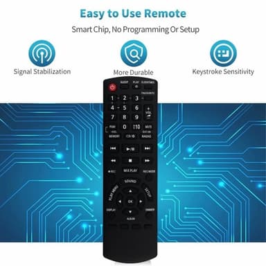 TV fjärrkontroll Ersättning för N2QAYB001102 För Panasonic TV