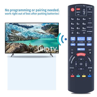 TV fjärrkontroll Ersättning för N2QAYB000953 För Panasonic TV