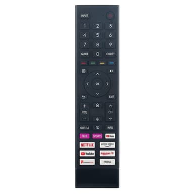 TV fjärrkontroll Ersättning för ERF3A80 För Hisense TV