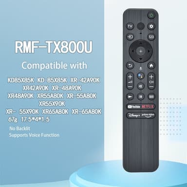 TV fjärrkontroll Ersättning RMF-TX800U Voice För Sony Smart TV KD-85X85K XR-42A90K