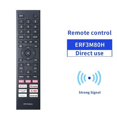 TV fjärrkontroll Ersättning för ERF3M80H För Hisense TV