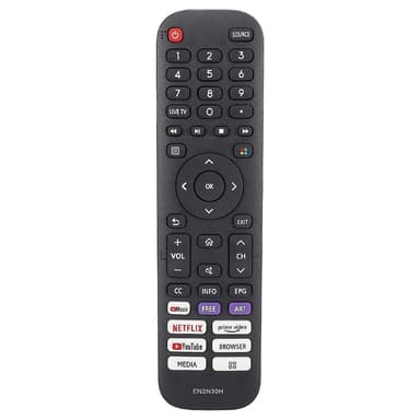 TV fjärrkontroll Ersättning för EN2N30H För Hisense TV