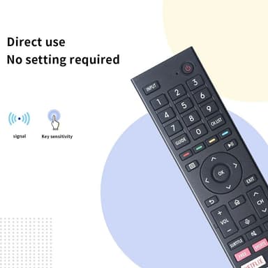 TV fjärrkontroll Ersättning för ERF3M80H För Hisense TV
