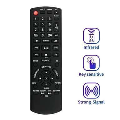 TV fjärrkontroll Ersättning för N2QAYB001094 För Panasonic TV
