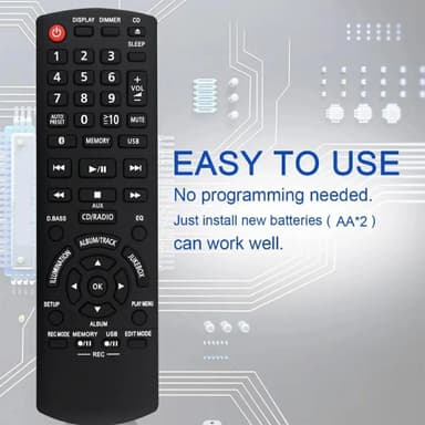 TV fjärrkontroll Ersättning för N2QAYB001094 För Panasonic TV