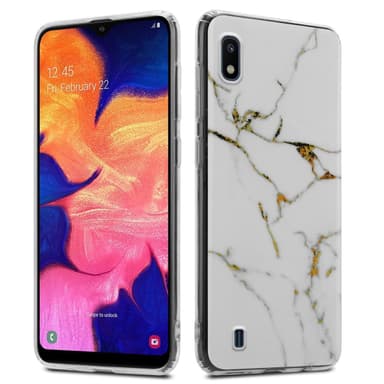 Samsung Galaxy A10 / M10 Plånboksfodral Skal (Vit)