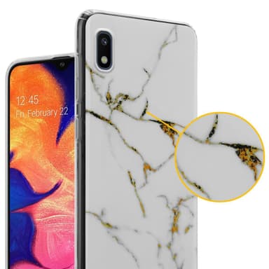 Samsung Galaxy A10 / M10 Plånboksfodral Skal (Vit)