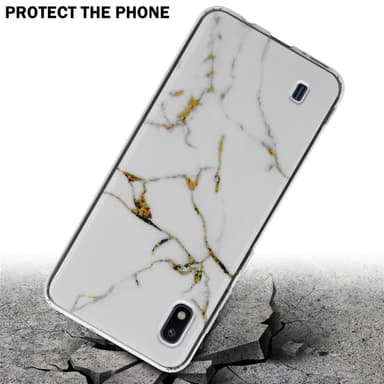 Samsung Galaxy A10 / M10 Plånboksfodral Skal (Vit)