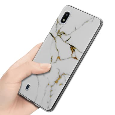 Samsung Galaxy A10 / M10 Plånboksfodral Skal (Vit)