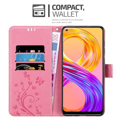 Realme 8 4G / 8 PRO Plånboksfodral Skal (Rosa)