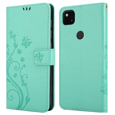 Google PIXEL 4A 5G Plånboksfodral Skal (Turkos)