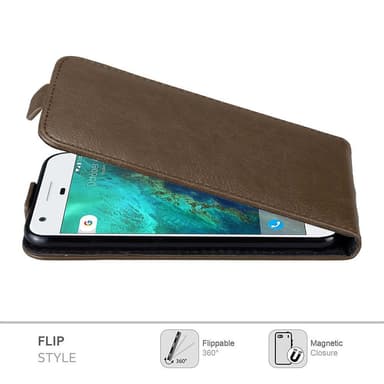 Google PIXEL Flipfodral Skal (Brun)