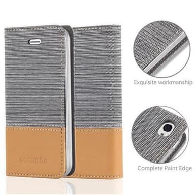 iPhone 4 / 4S Plånboksfodral Skal (Grå)