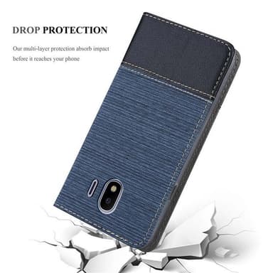 Samsung Galaxy J4 2018 Plånboksfodral Skal (Blå)