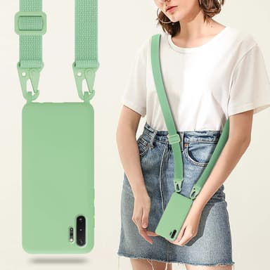 Samsung Galaxy NOTE 10 PLUS Skal Fodral Kedja (Grön)