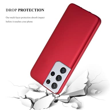 Skal Samsung Galaxy S21 ULTRA Fodral Case (Röd)
