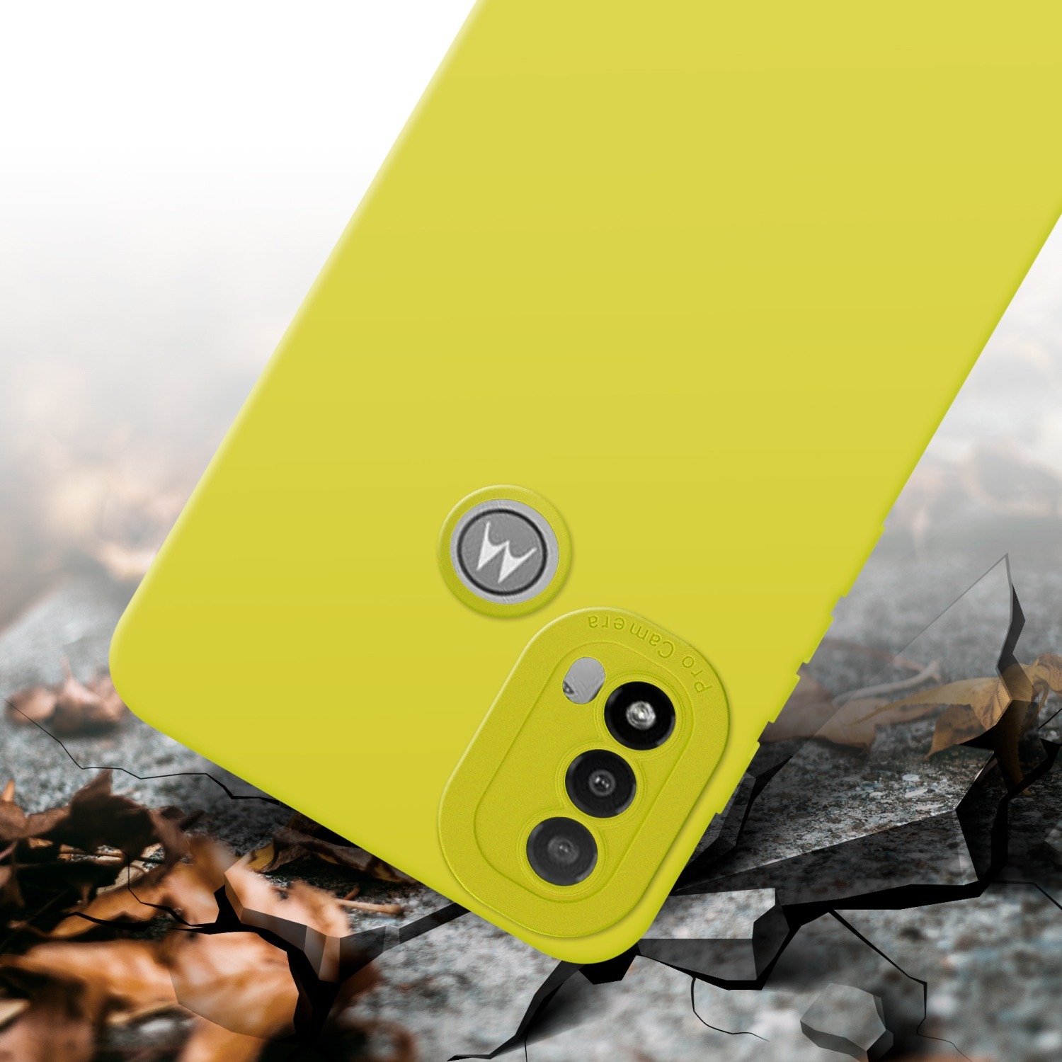 Motorola MOTO E20 Skal Fodral Case (Gul)