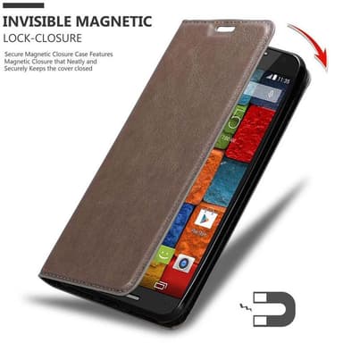 Motorola MOTO X2 Skal Fodral Case (Brun)