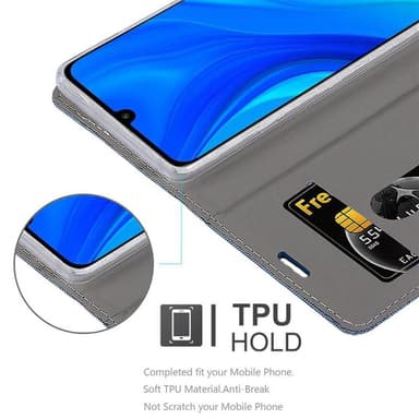 Huawei P SMART 2020 Plånboksfodral Skal (Blå)