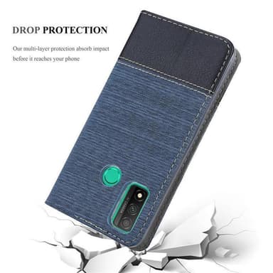 Huawei P SMART 2020 Plånboksfodral Skal (Blå)